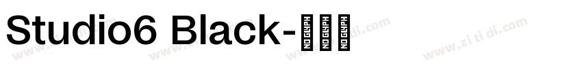 Studio6 Black字体转换